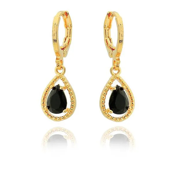 Articulated Earring with Onyx Zirconia
